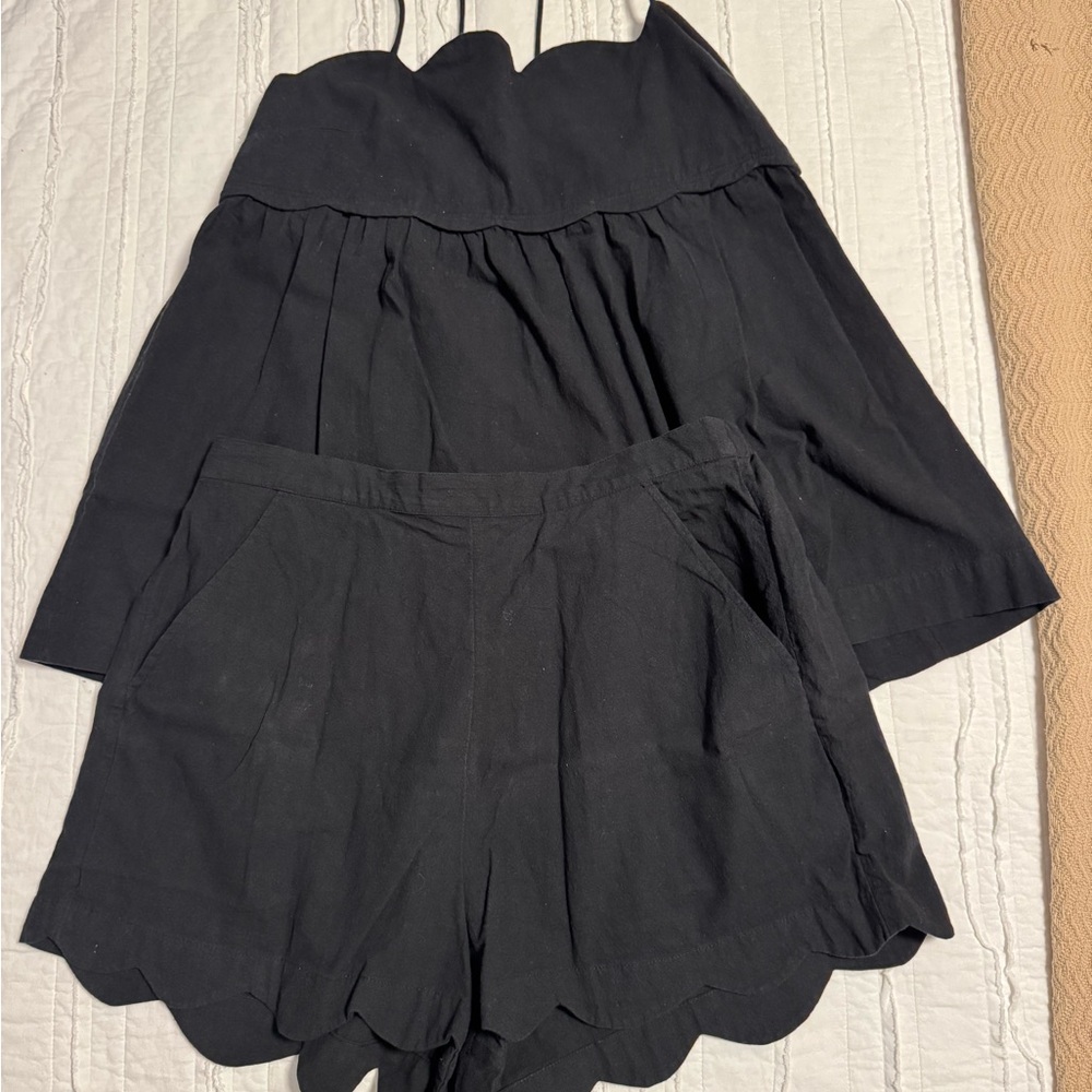 Free PeopleSweet Scallop tank and shorts set - size large - Picture 3 of 5